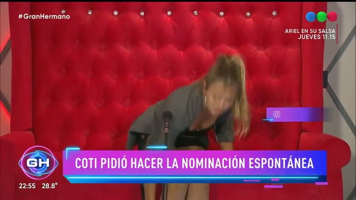 Coti hizo la nominación espontánea en Gran Hermano y dejó en placa a Julieta y Daniela