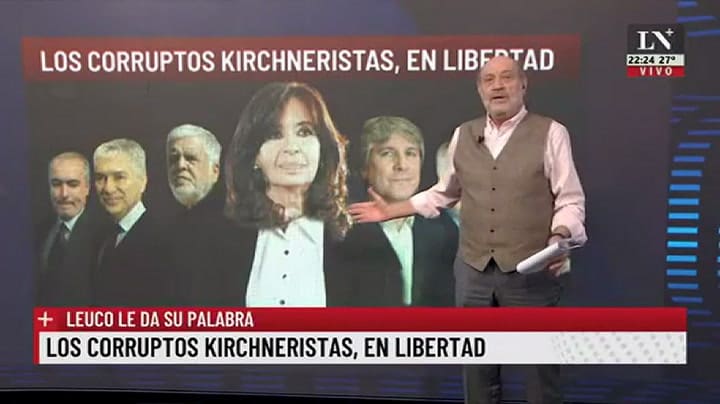 Los corruptos Kirchneristas, en libertad. Leuco le da su palabra.