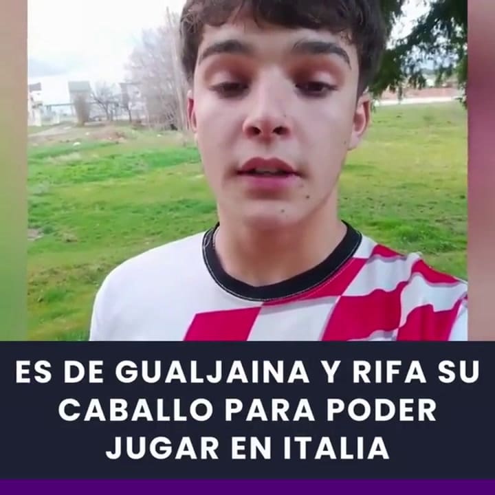 Sebastián Hernández tiene 15 años y persigue el sueño de ser jugador profesional en Italia