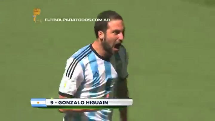 Gol de Higuain contra Belrgica