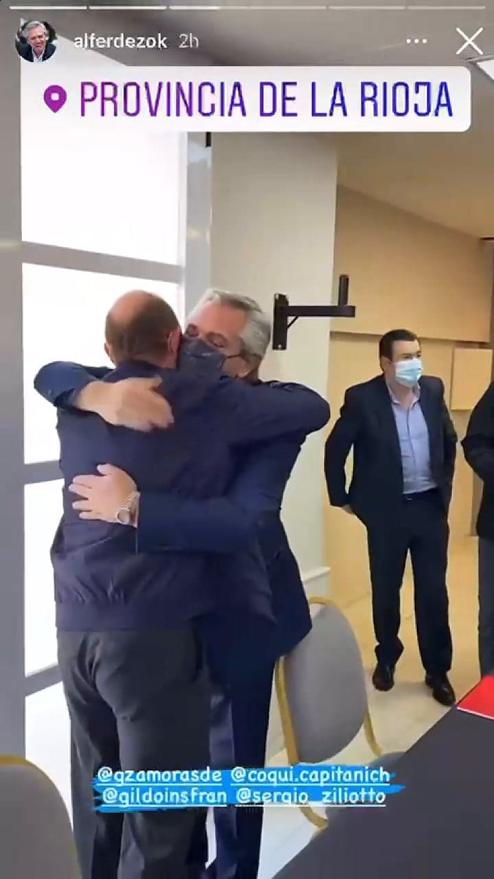 La insólita frase de Gildo Insfrán que se filtró en un video que Alberto subió a Instagram