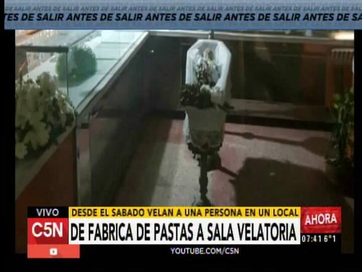 Velan a una mujer en un local de pastas desde el sábado en Barracas