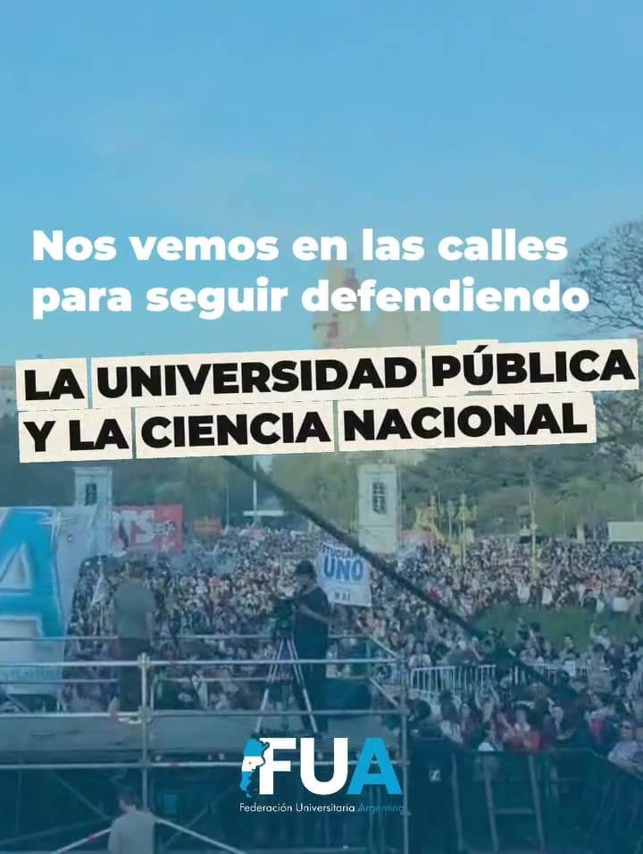 Hay marcha federal universitaria universitaria el 12 de mayo