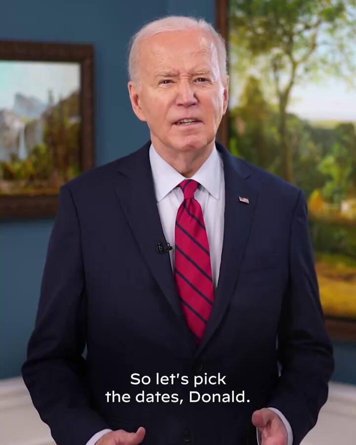 Joe Biden desafió a Donald Trump