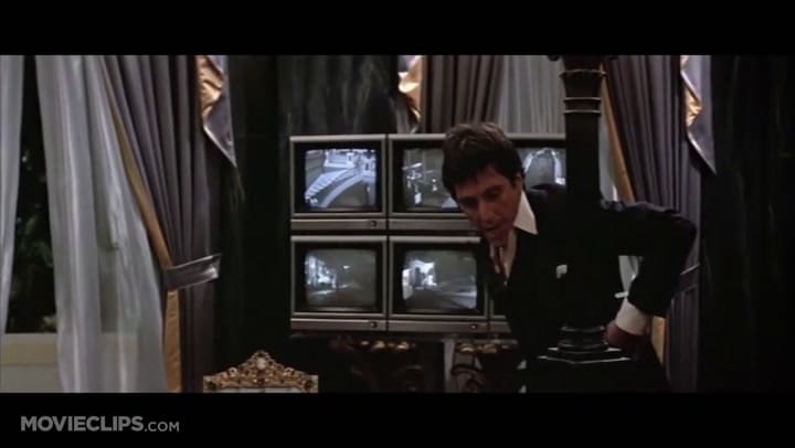 Escena final de la película Scarface - Fuente: YouTube