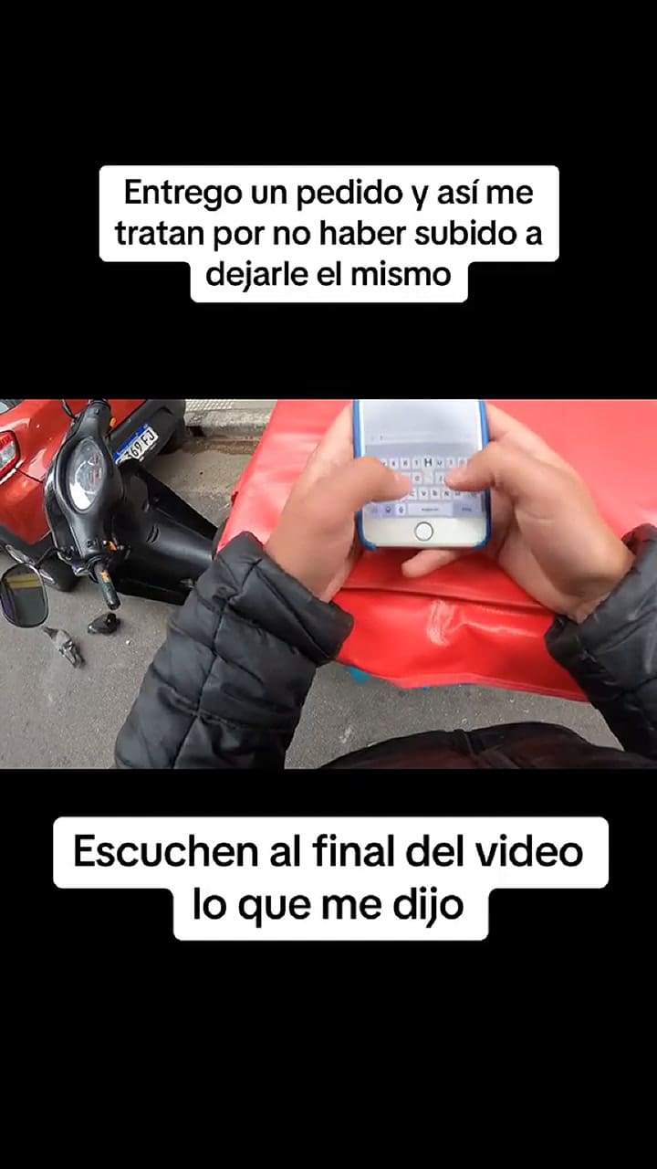 El insólito momento que vivió el delivery con otra mujer cuando le entregó el pedido correspondiente