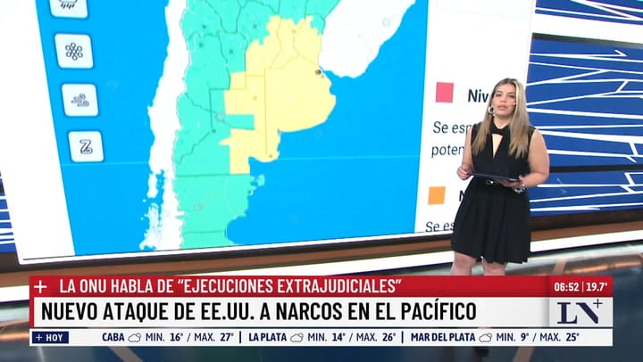 Yellow warning for storms in Buenos Aires