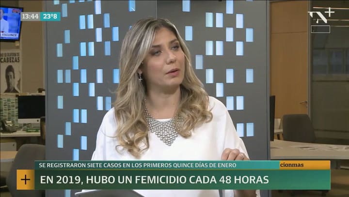 Stephanie Chernov: En 2019, hubo siete femicidios en los primeros quince días