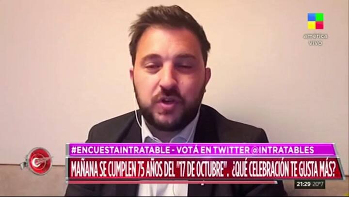 Día de la Lealtad: Diego Brancatelli decidió no participar de la marcha peronista - Fuente: América