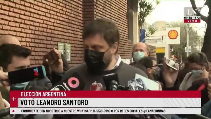 Votó Leandro Santoro