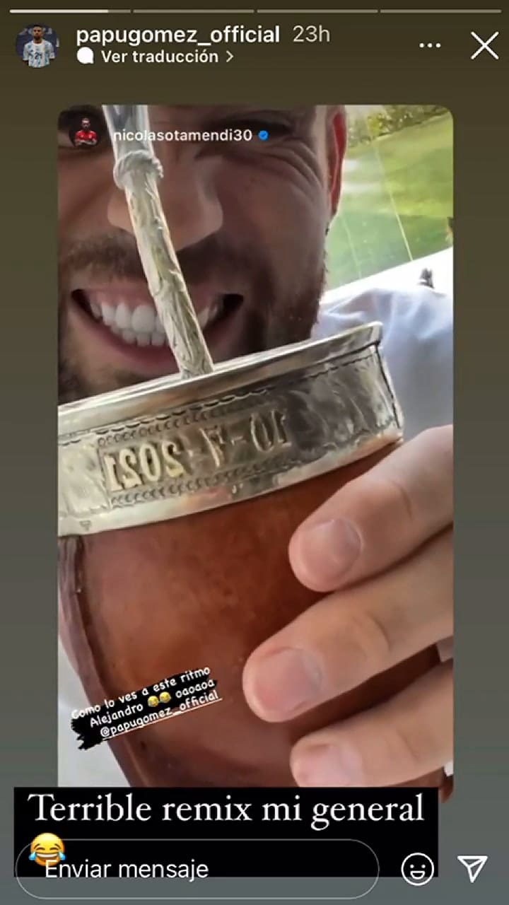 El ida y vuelta entre Nico Otamendi y el Papu Gómez