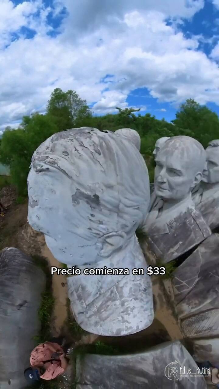 Lugares abandonados: cabezas gigantes de antiguos presidentes