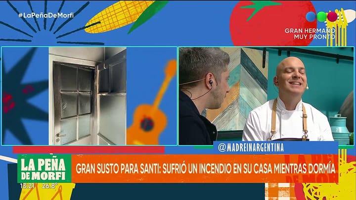 Santiago Giorgini dio detalles del incendio en su casa