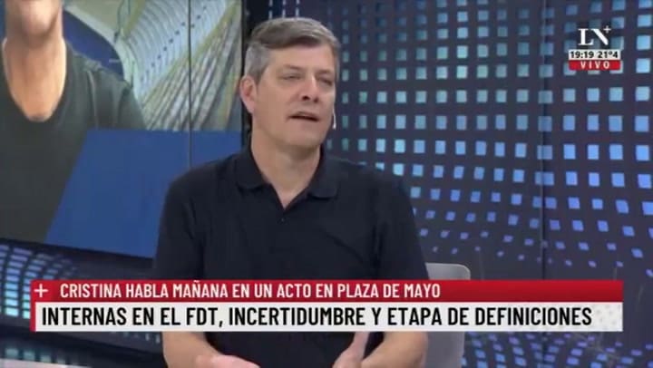 Mario Pergolini habló sobre el acto en Plaza de Mayo de este jueves