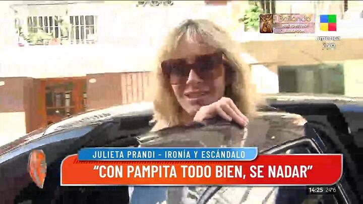 Julieta Prandi rompio el silencio tras los dichos de Pampita