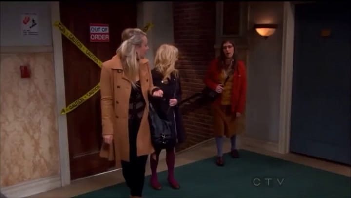 Amy and Bernadette arguing