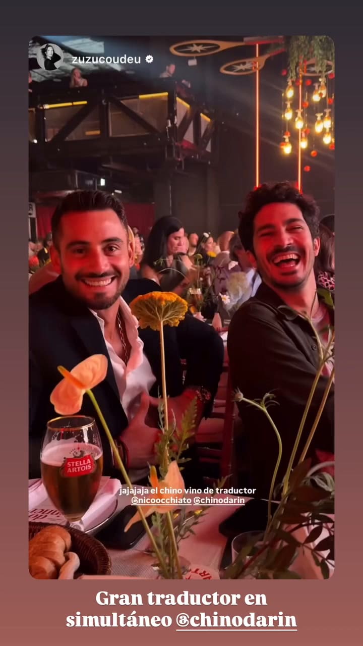 Nicolás Occhiato durante la charla que ofreció Andre Agassi