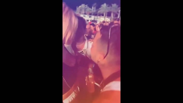 El video que Zaira le pidió borrar a Wanda Nara durante la fiesta en Ibiza.