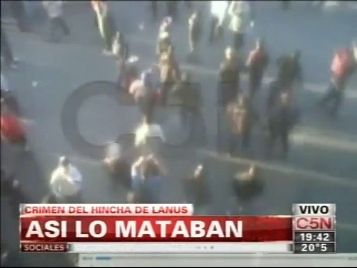 Así murió Javier Jerez, el hincha de Lanús (C5N)