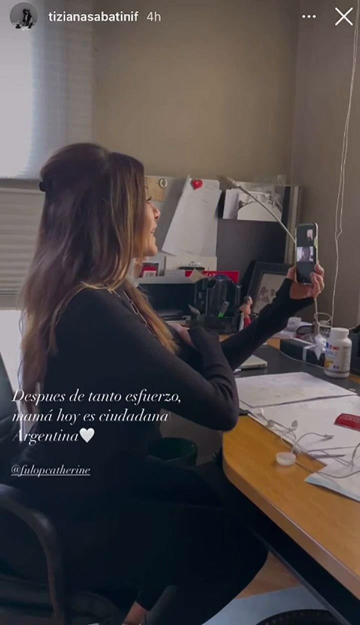 Catherine Fullop es ciudadana argentina