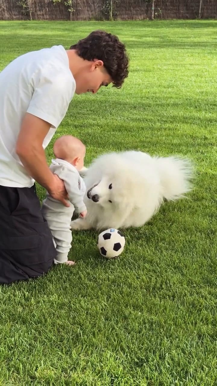 El tierno video de Julián Álvarez con su hijo y su perro