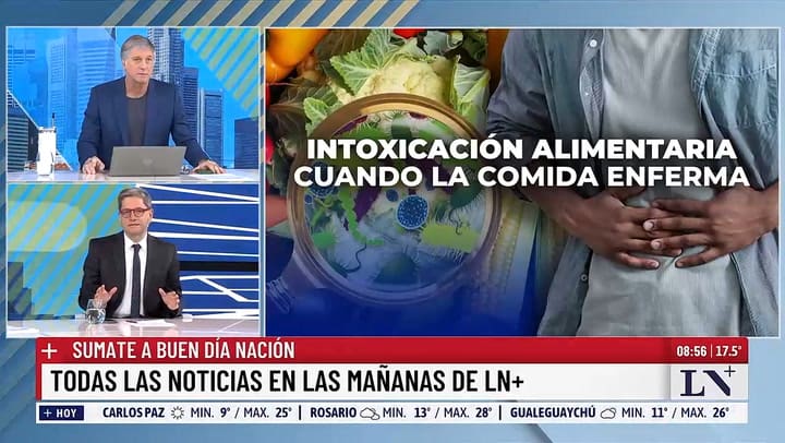 Intoxicacion alimentaria segun el medico Jorge Tartaglione