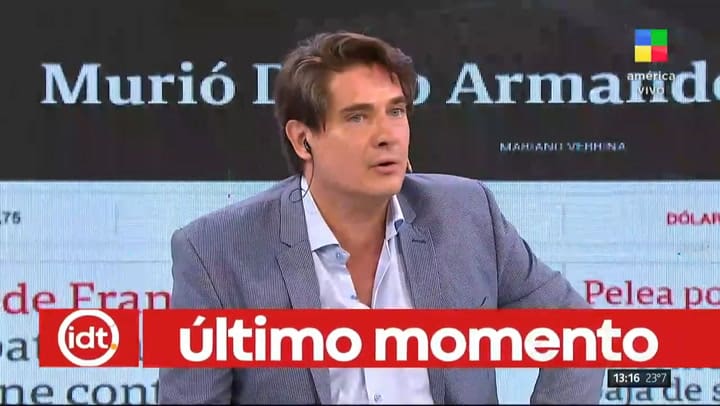 La muerte de Diego Maradona: el llanto de Guillermo Andino - Fuente: América TV