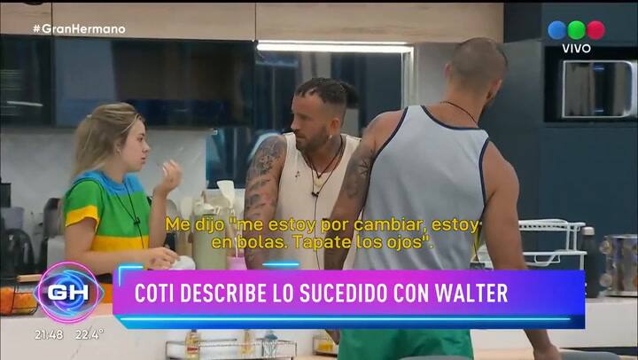 Alfa se desubicó con Coti y recibió una sanción por parte de Gran Hermano