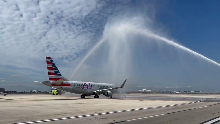 Así despegó el vuelo AA3599, desde Miami y rumbo a Caracas