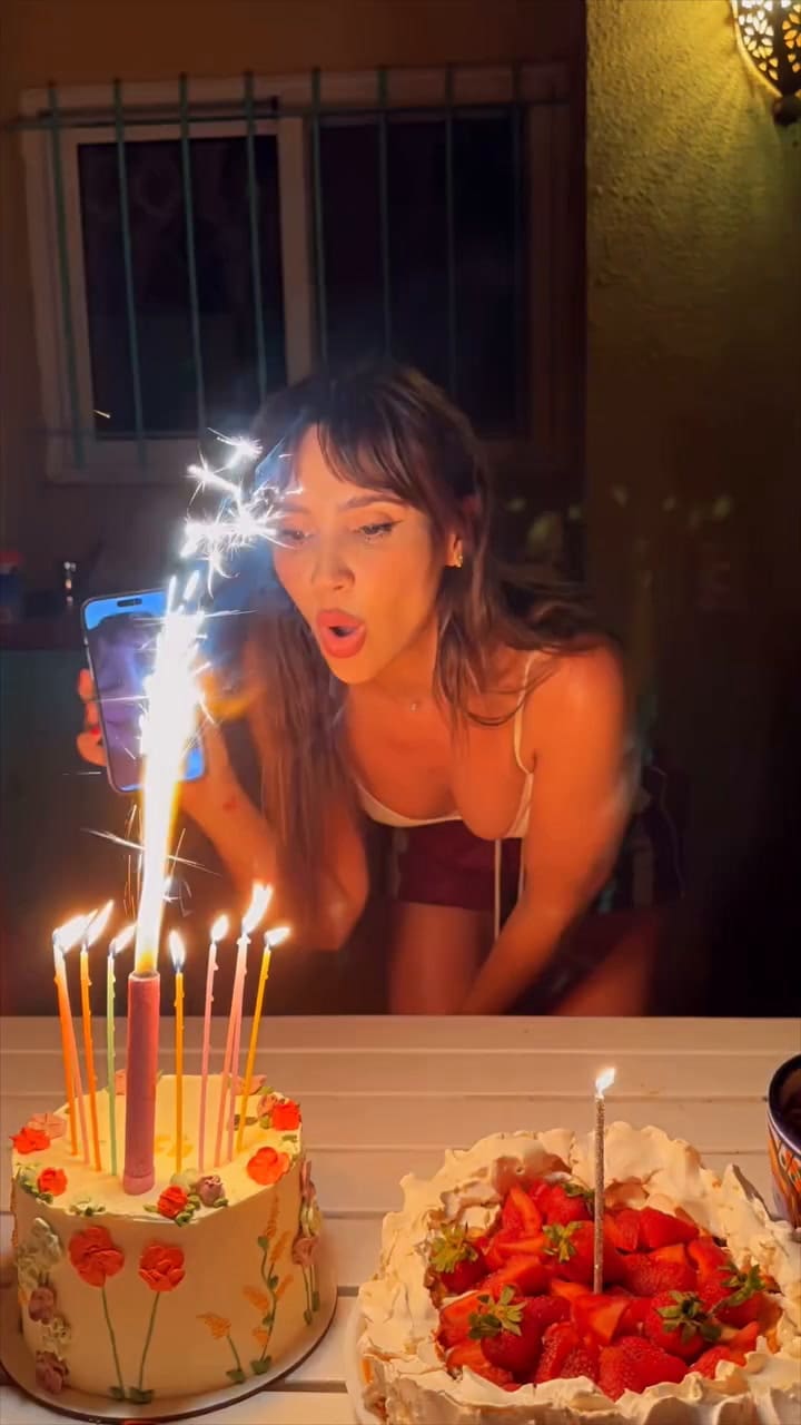 El festejo de cumpleaños de Celeste Cid