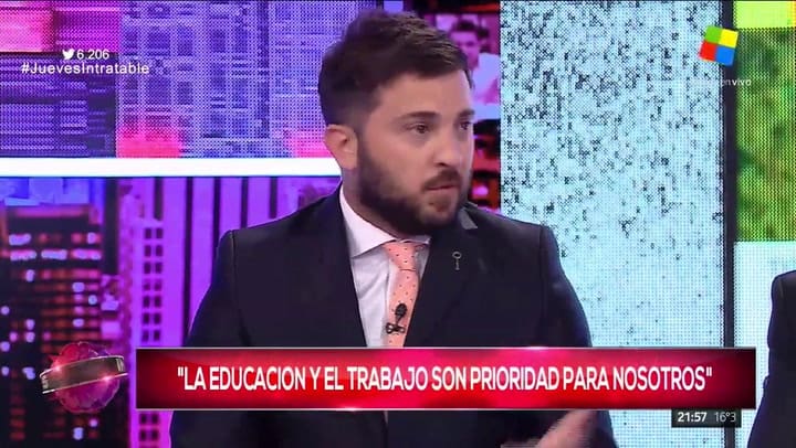 Maria Eugenia Vidal furiosa con el periodista Diego Brancatelli en Intratables