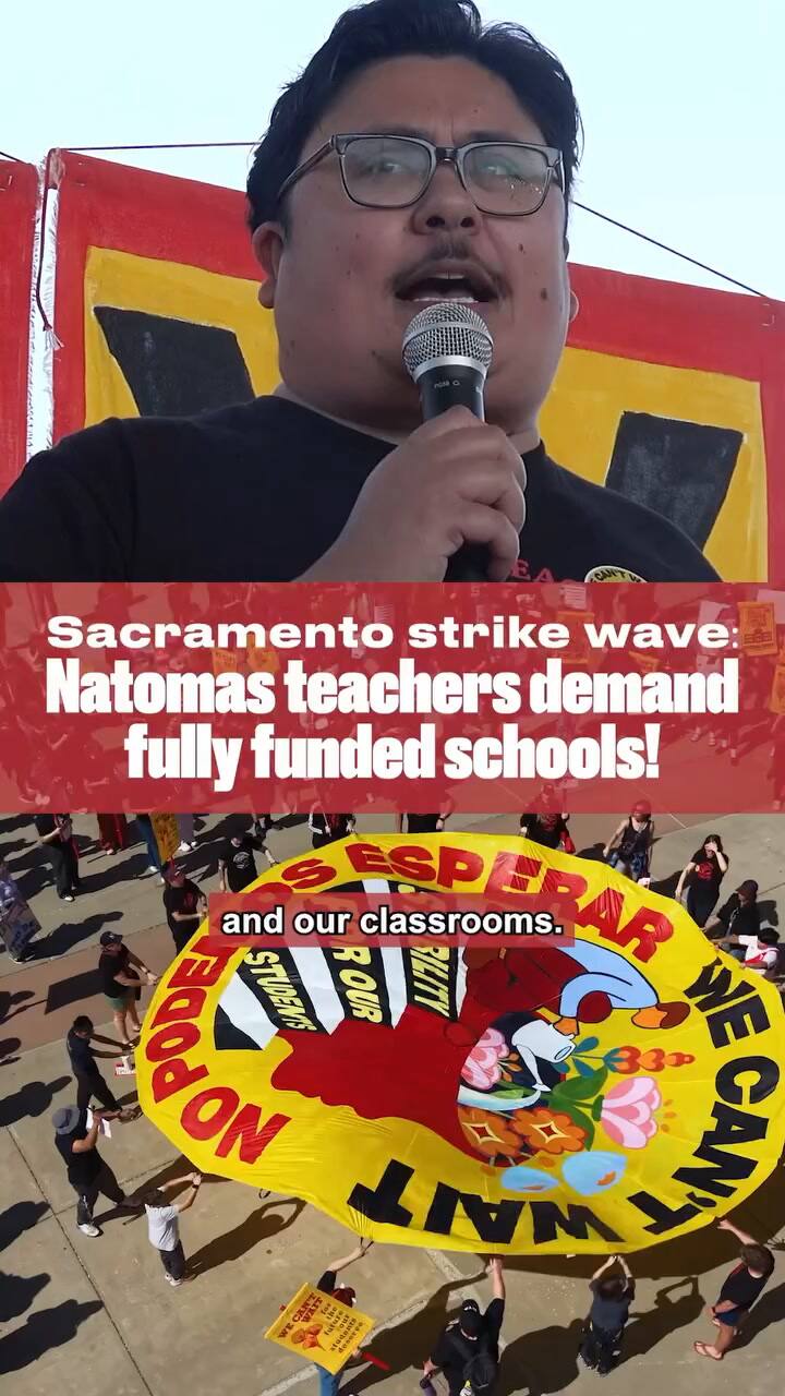 Huelga histórica en un distrito escolar de Sacramento