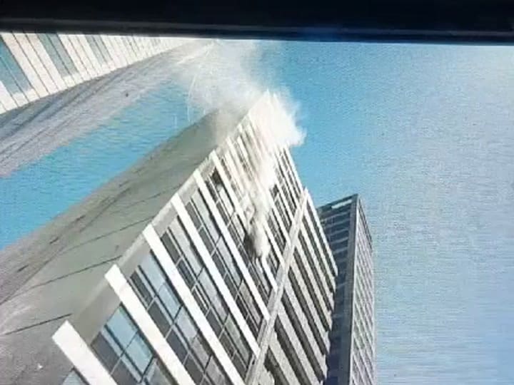 Así comenzaba el incendio en Alem 668