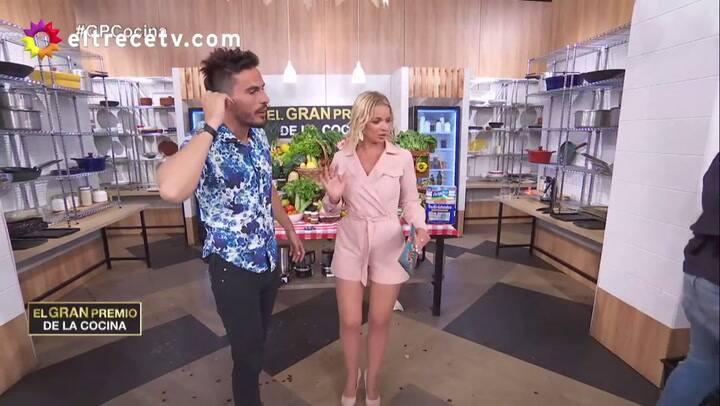 Tensión en El gran premio de la cocina: una participante empujó a Juan Marconi - Fuente: eltrece