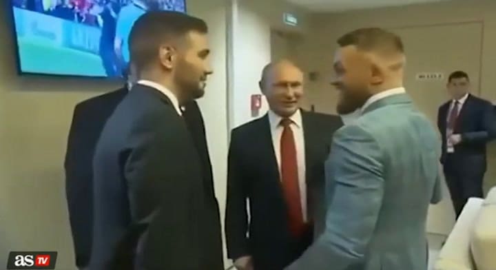 El día que Conor McGregor conoció a Vladimir Putin