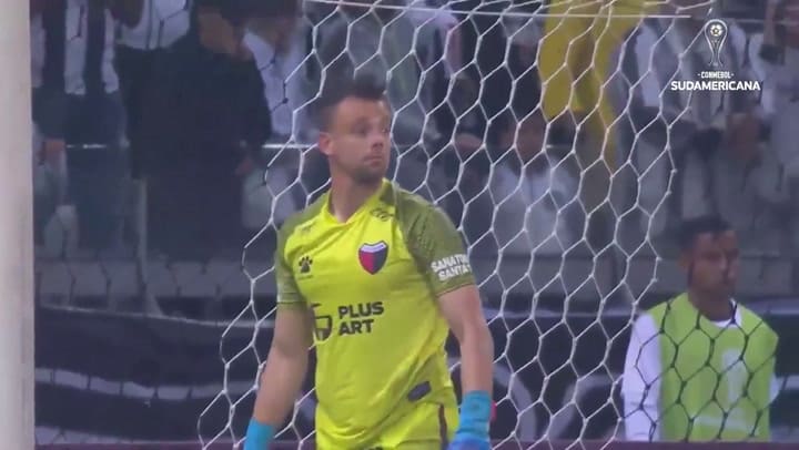 Los festejos de Colón de Santa Fe tras la clasificación - Fuente: Copa Sudamericana