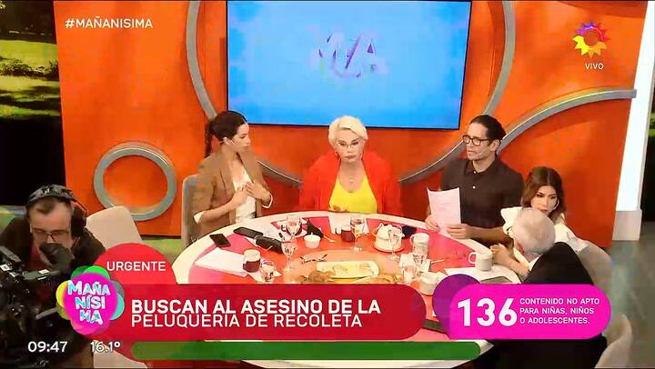 Lucas Bertero se desmayo en vivo tras ver el video del crimen del peluquero