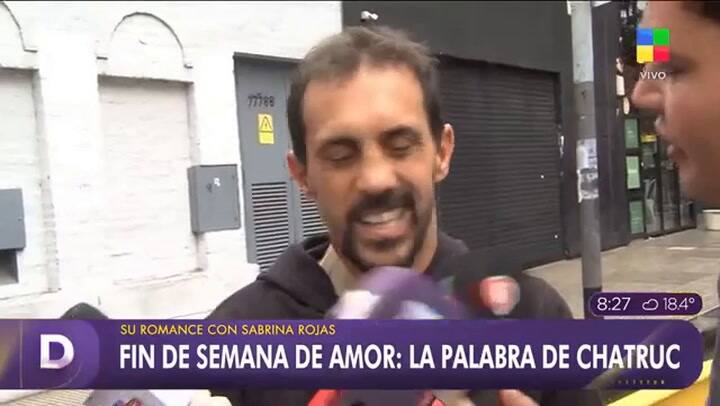 José Chatruc habló de su relación con Sabrina Rojas luego de que fueran vistos a los besos