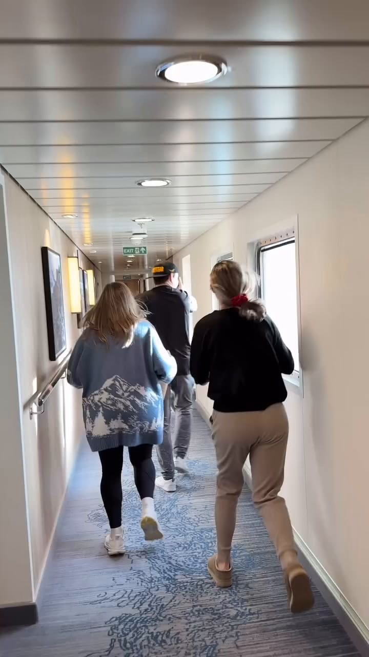 La travesia de una mujer por un crucero que chocó contra olas de 12 metros