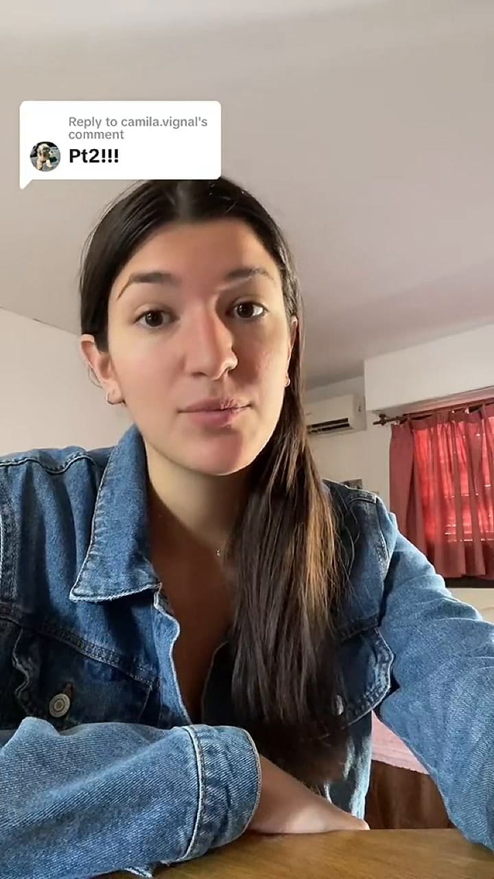 La joven publicó un segundo video para compartir más situaciones que le sorprendieron de Argentina