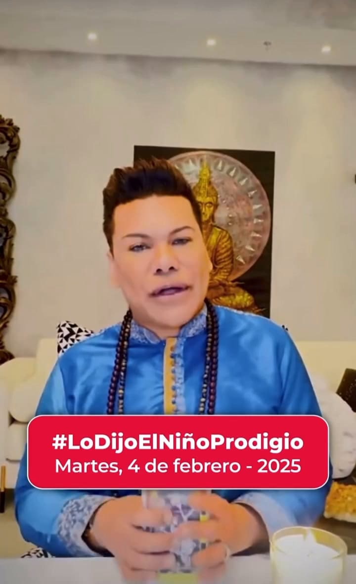 La predicción de Niño Prodigio en la que vaticinó el triunfo del próximo presidente del Ecuador y su deseo para el país latino (Instagram: @NinoProdigio)
