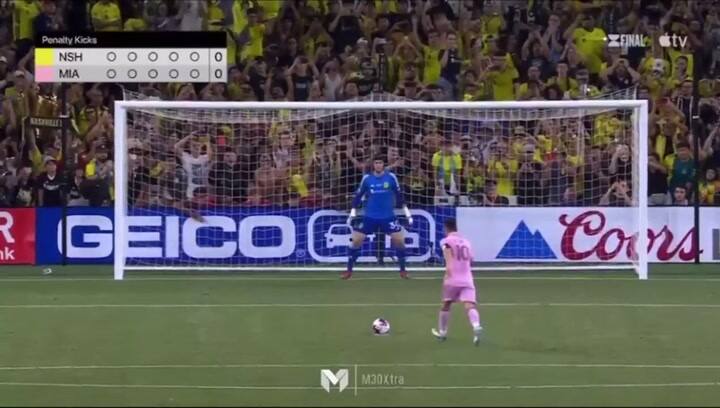 La definición de la final Inter Miami vs. Nasville también tuvo a Lionel Messi de protagonista