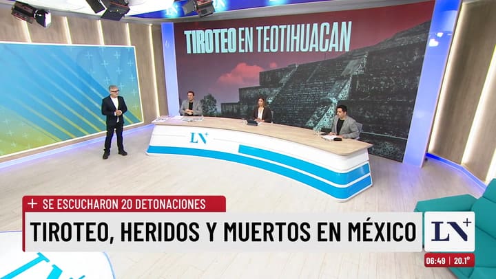 Tiroteo en la piramide de Teotihuacan, Mexico