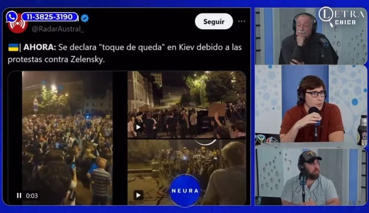 El momento en que levantaron el aire de Neura por el incendio