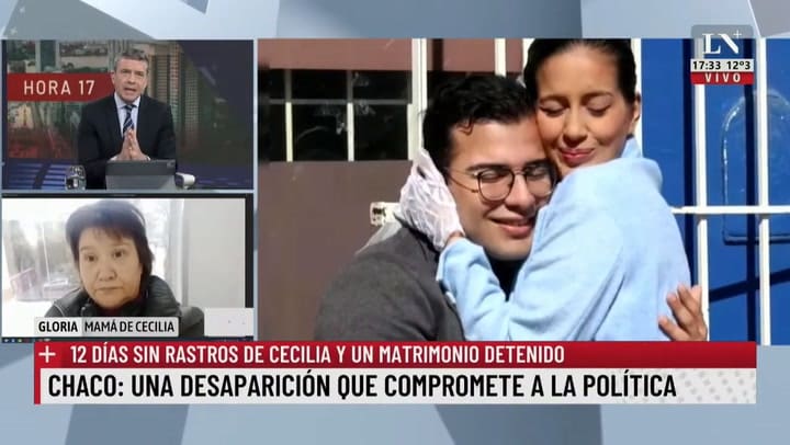 Habló la mamá de Cecilia, la mujer desaparecida en Chaco hace 12 días