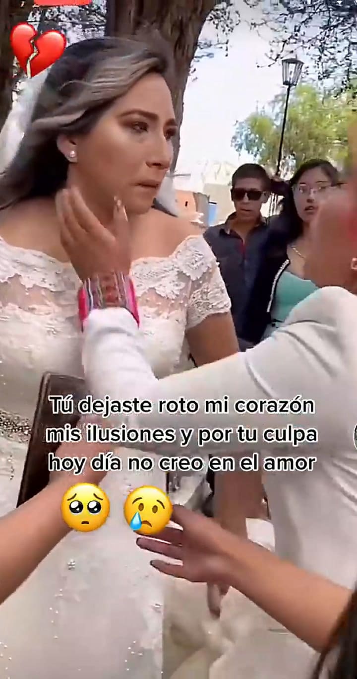 El momento en que una novia encuentra a su prometido con otra mujer poco antes de su boda