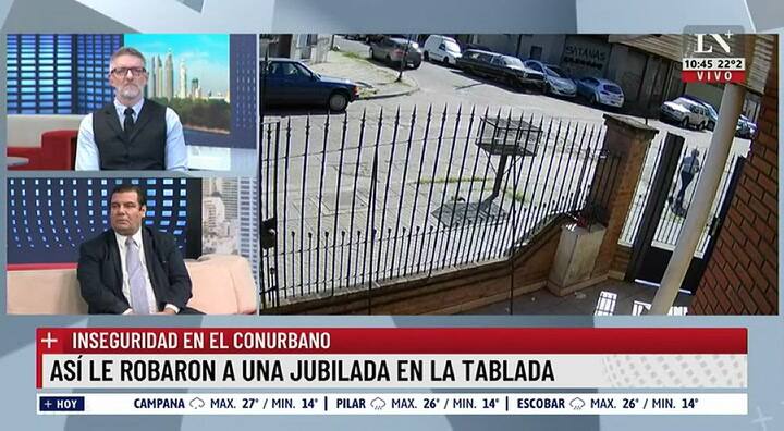 Así le robaron a una jubilada en la tablada