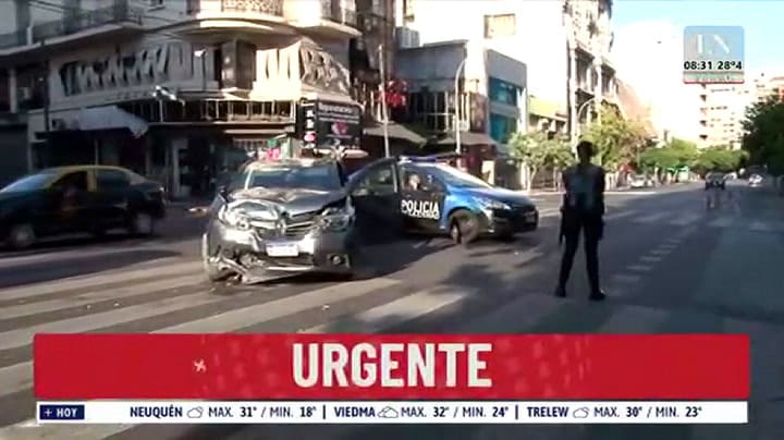 Corrientes y Larrea: violento choque en Balvanera