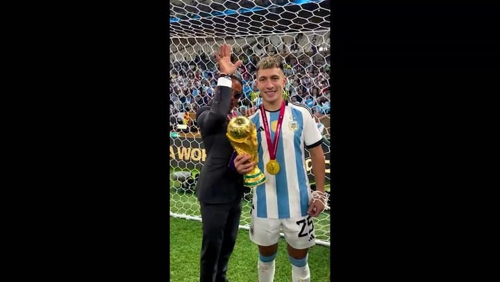 Salt Bae en los festejos argentinos