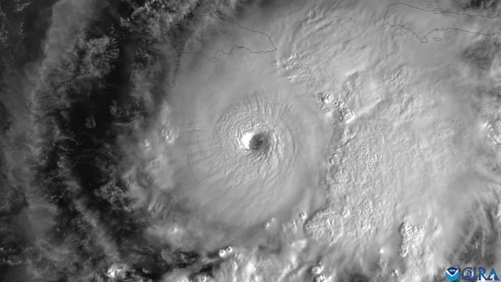 Así se veía el huracán Melissa el domingo 26 de octubre